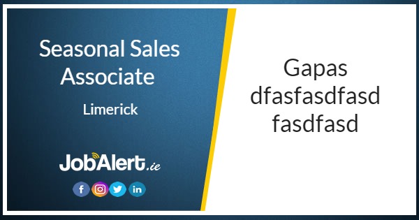 seasonal-sales-associate-gap-limerick-jobalert